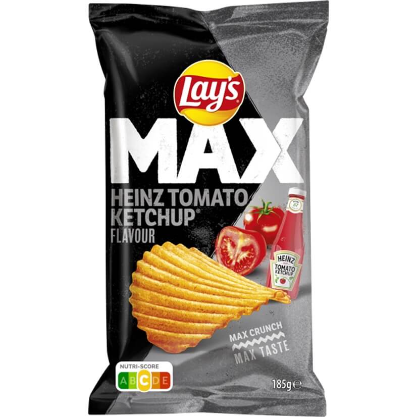 Lays Chips MAX Heinz Tomato Ketchup 185g