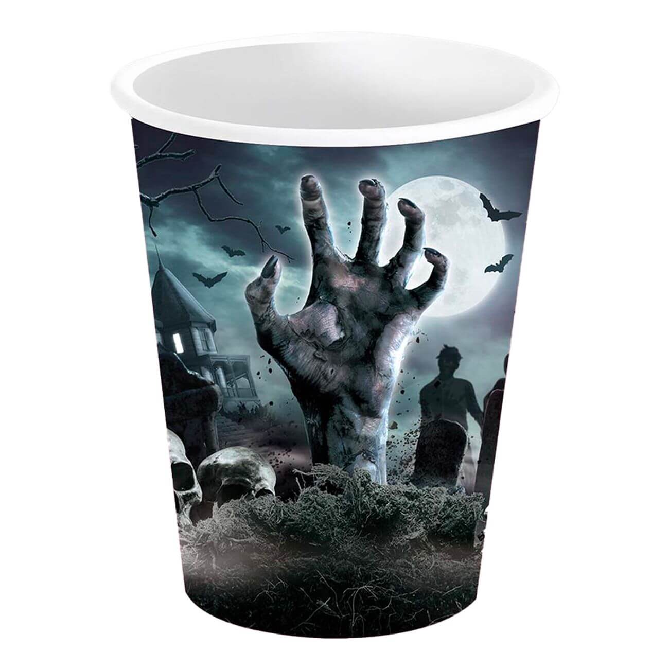 Pappersmuggar Halloween Kyrkogård 6-pack