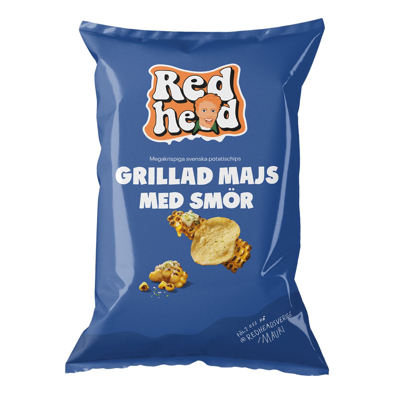 Redhead Chips Grillad Majs med Smør 150g