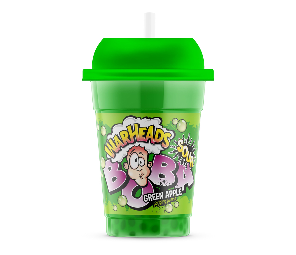 Warheads Boba Sour Green Apple 400ml