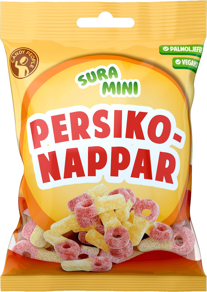 Sure Mini Persikonappar 70g