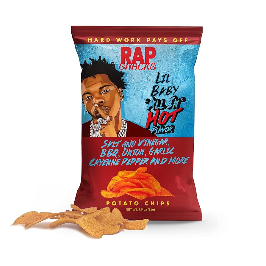 Rap Snacks Chips Lil Baby "ALL IN" Hot Flavor 71g