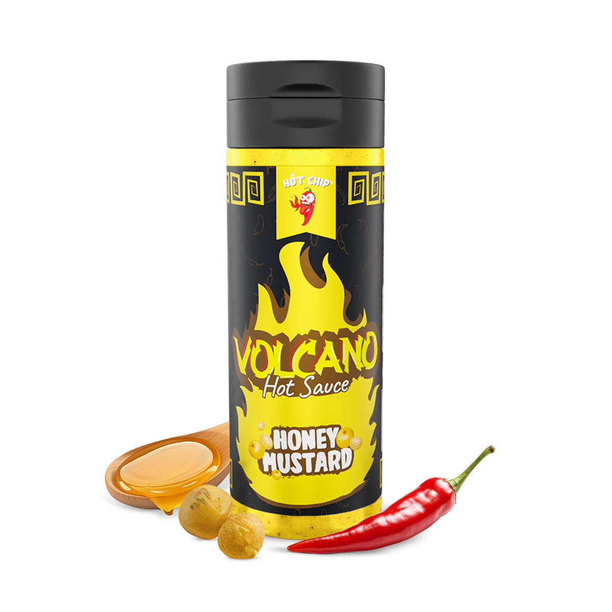Hot Chip Volcano Hot Sauce Honey Mustard 270ml