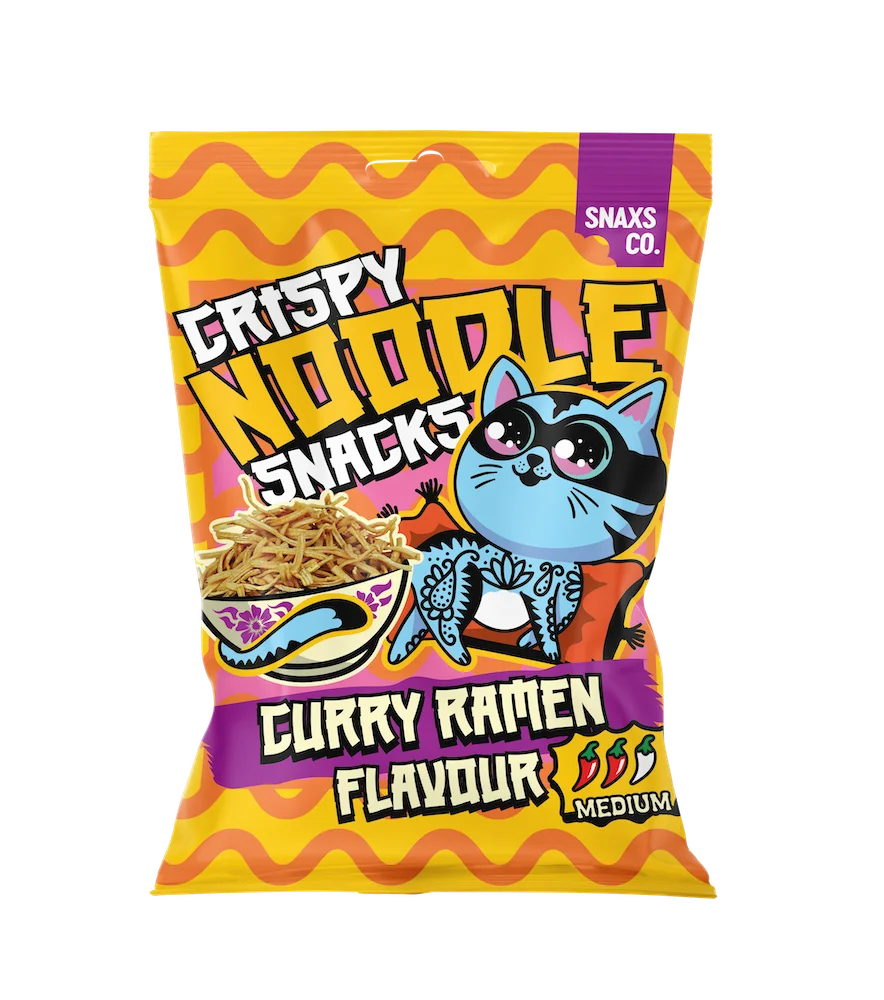 Crispy Noodle Snacks Curry Ramen Flavour 60g