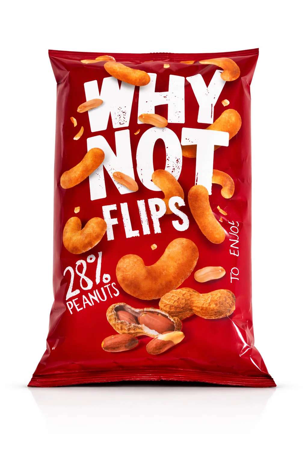 Why Not Flips Jordnötsbågar 130g