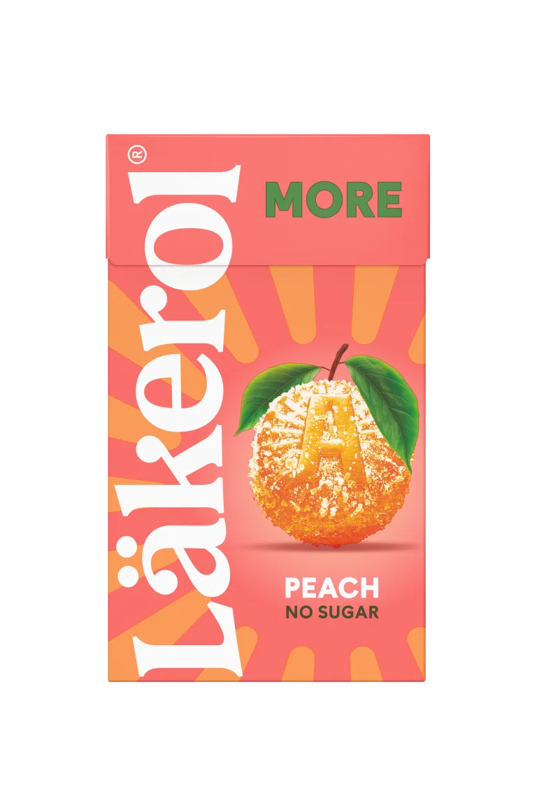 Läkerol More Peach 30g (BF:2026-10-10)