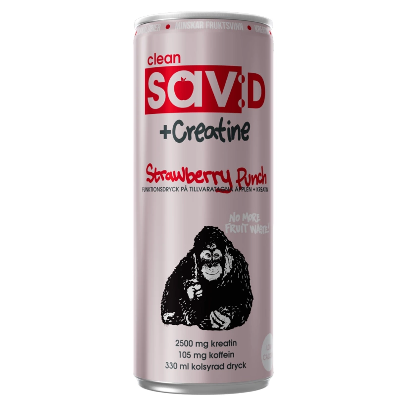 Clean Drink Sav:D Plus Creatine Strawberry Punch 33cl