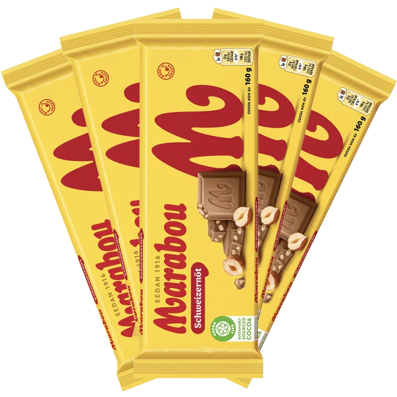 Marabou Chokoladebar Schweizernød 160g