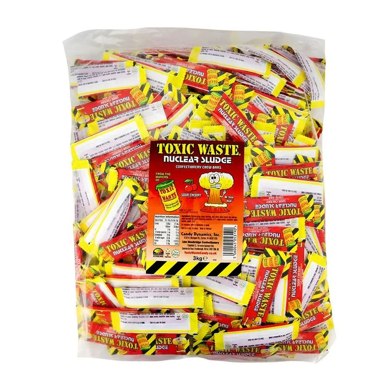 Toxic Waste Nuclear Sludge Mini Chew Bars Sour Cherry 3kg