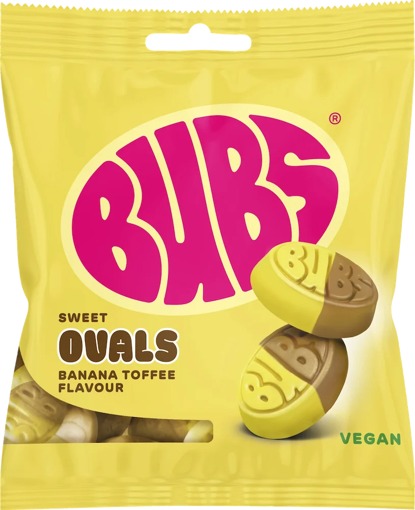 BUBS Banana Toffee Ovals 155g