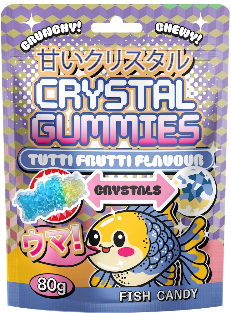 Crystal Gummies Tutti Frutti Flavour 80g
