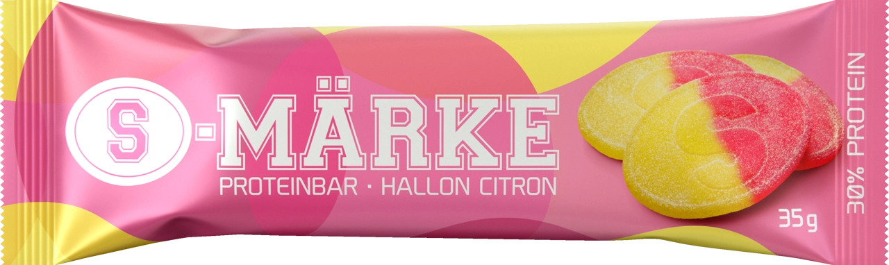 S-märke Proteinbar Hallon Citron 35g