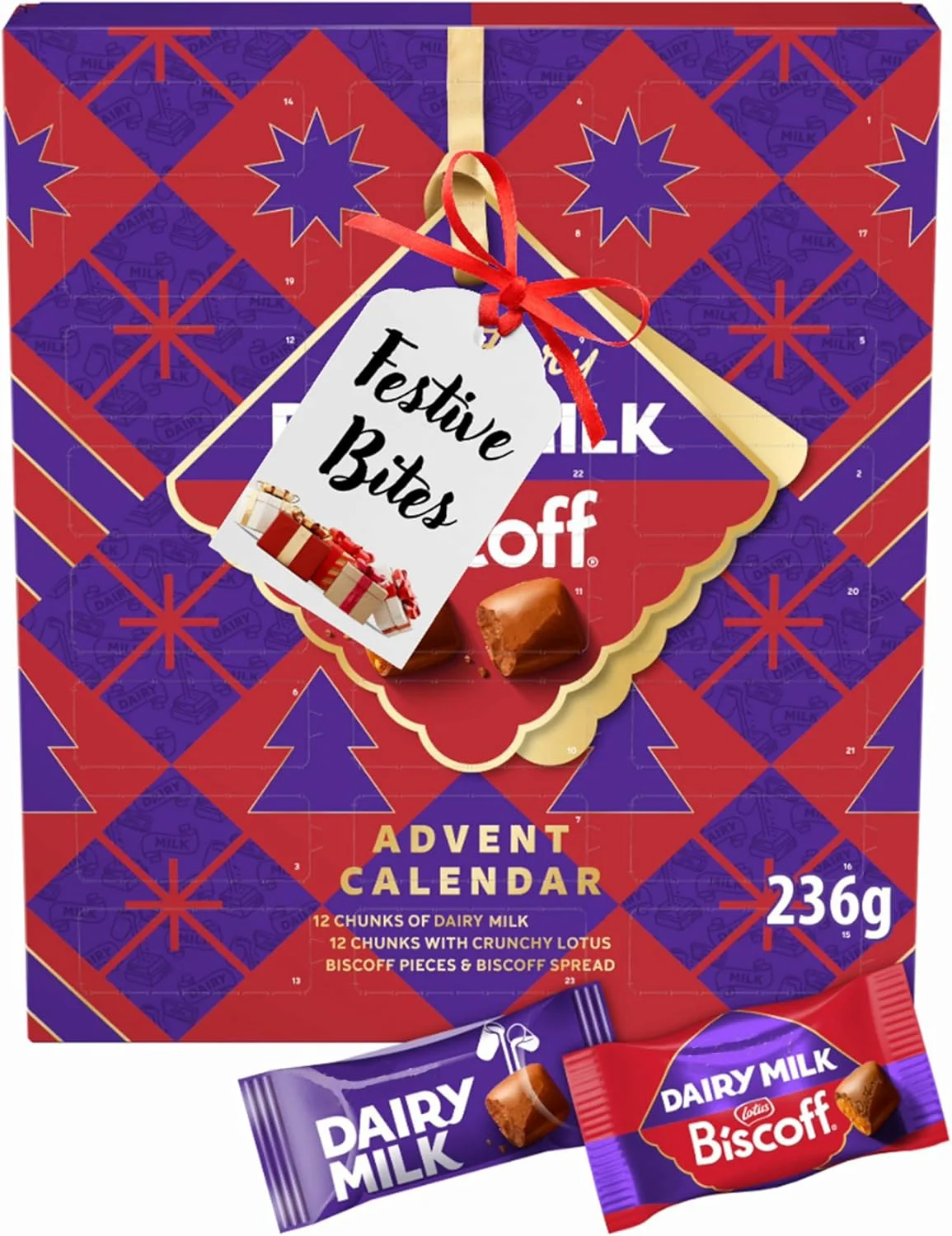 Cadbury Dairy Milk Biscoff Adventskalender 236g
