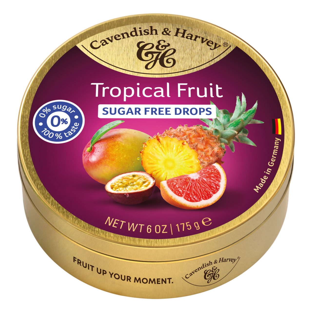 Cavendish & Harvey Sugar Free Tropical Fruit Drops 175g